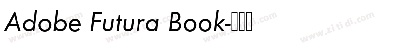 Adobe Futura Book字体转换